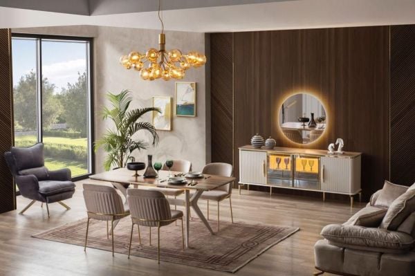 Royal Gold Yemek Odası