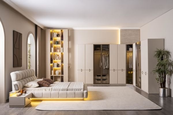 Viral Köşe Dolaplı Yatak Odası