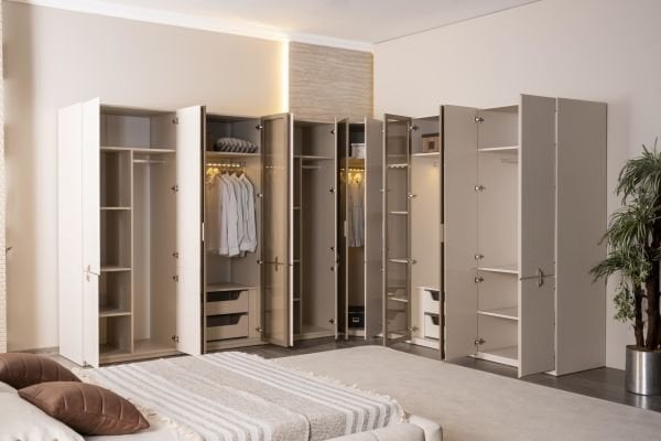 Viral Köşe Dolaplı Yatak Odası