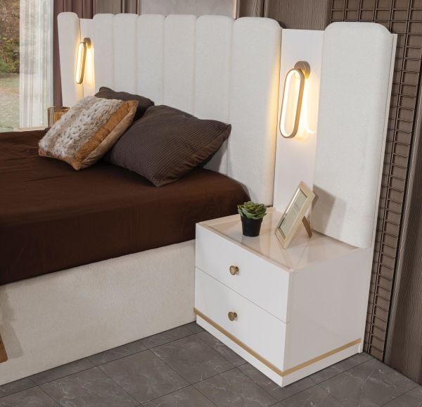 Almina Yatak Odası (Baza Hediyeli)