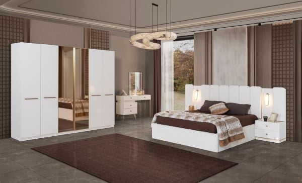 Almina Yatak Odası (Baza Hediyeli)