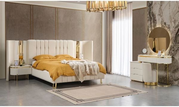 Tesla Plus Yatak Odası (Baza Hediyeli)(Depo stoklu)