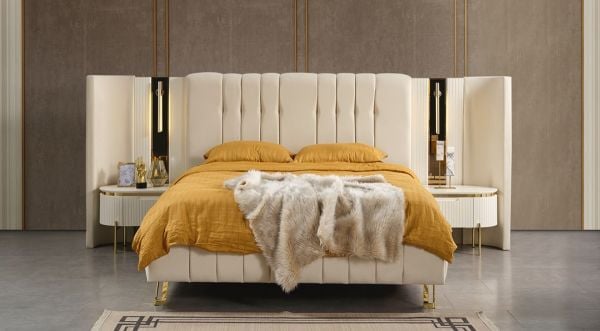 Tesla Plus Yatak Odası (Baza Hediyeli)(Depo stoklu)