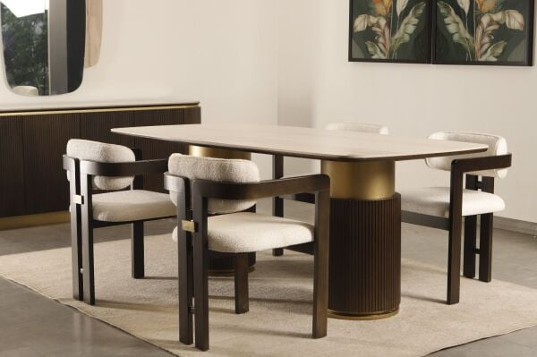 Polo Porselen Yemek Odası Ceviz