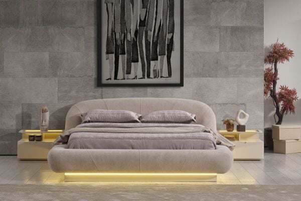 Lizbon Köşe Modüllü Yatak Odası (Baza Hediyeli)