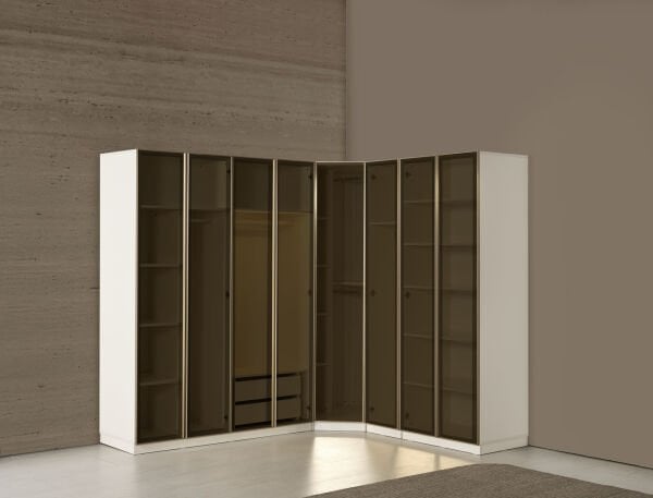 Roza Köşe Dolaplı Yatak Odası