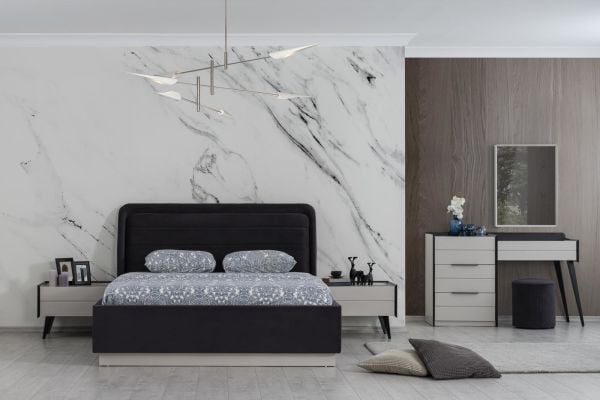 Mona Black Köşe Modülü Yatak Odası