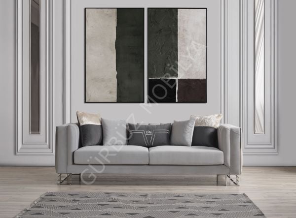 Lotus Koltuk Takımı Çizgili