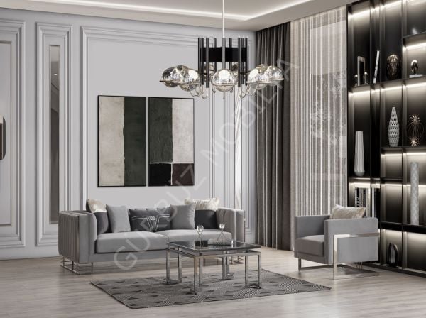 Lotus Koltuk Takımı Çizgili