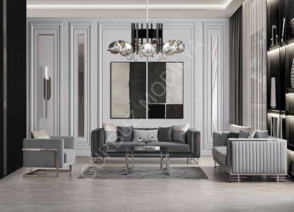 Lotus Koltuk Takımı Çizgili