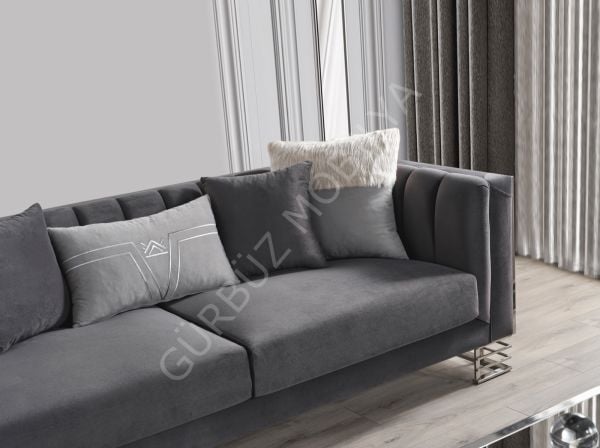 Lotus Koltuk Takımı Çizgili