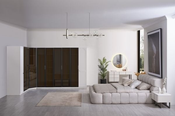 Dallas Köşe Dolaplı Yatak Odası